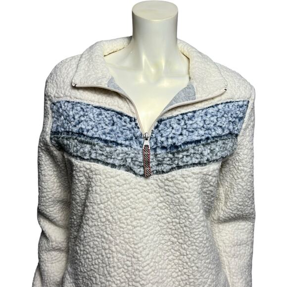 Vintage Weatherproof Original Sherpa Fleece Zip Pullover Jacket, Medium - Picture 9 of 16